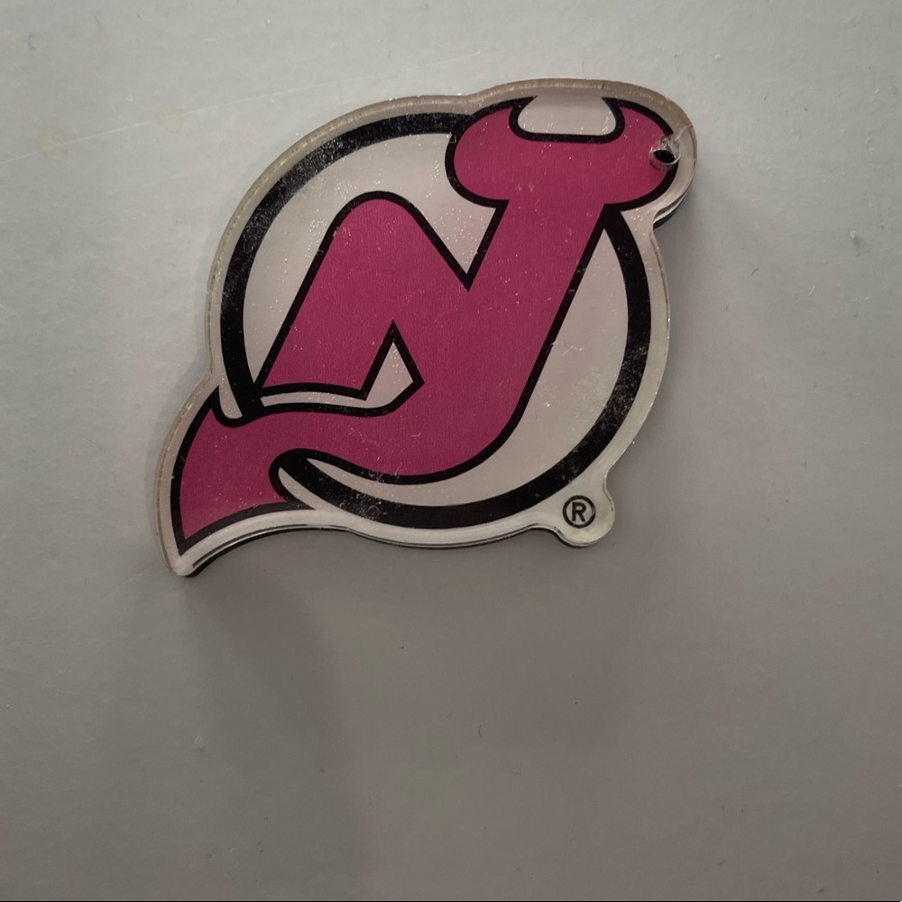 NJ Devils keychain